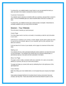 Sample of Website Proposal Template