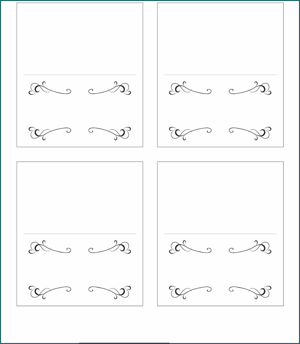 Free Printable Table Name Cards Template Free Printable Table Name Cards Template