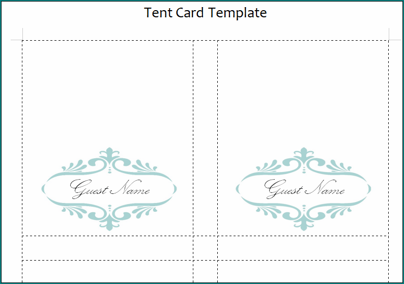 Tent Card Template