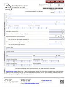 Verification of Rent Paid