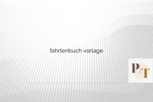 fahrtenbuch vorlage