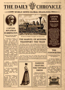 old newspaper template canva