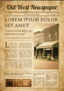old newspaper template microsoft word