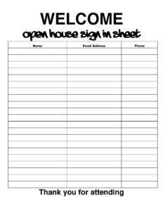open house sign in pdf