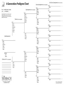 printable pedigree chart template sample