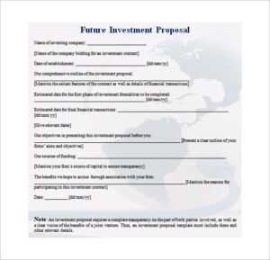 property investment proposal template