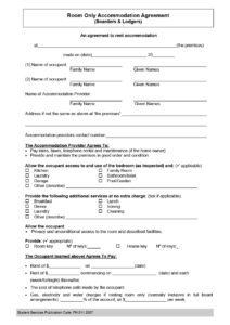 room rental agreement