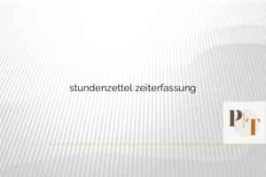 stundenzettel zeiterfassung