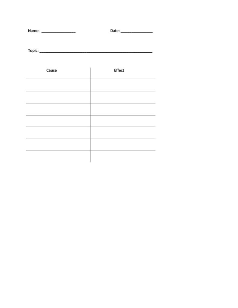 》Printable T-Chart Template (Word)